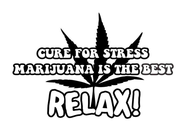 Relax marijuana decal - North 49 Decals