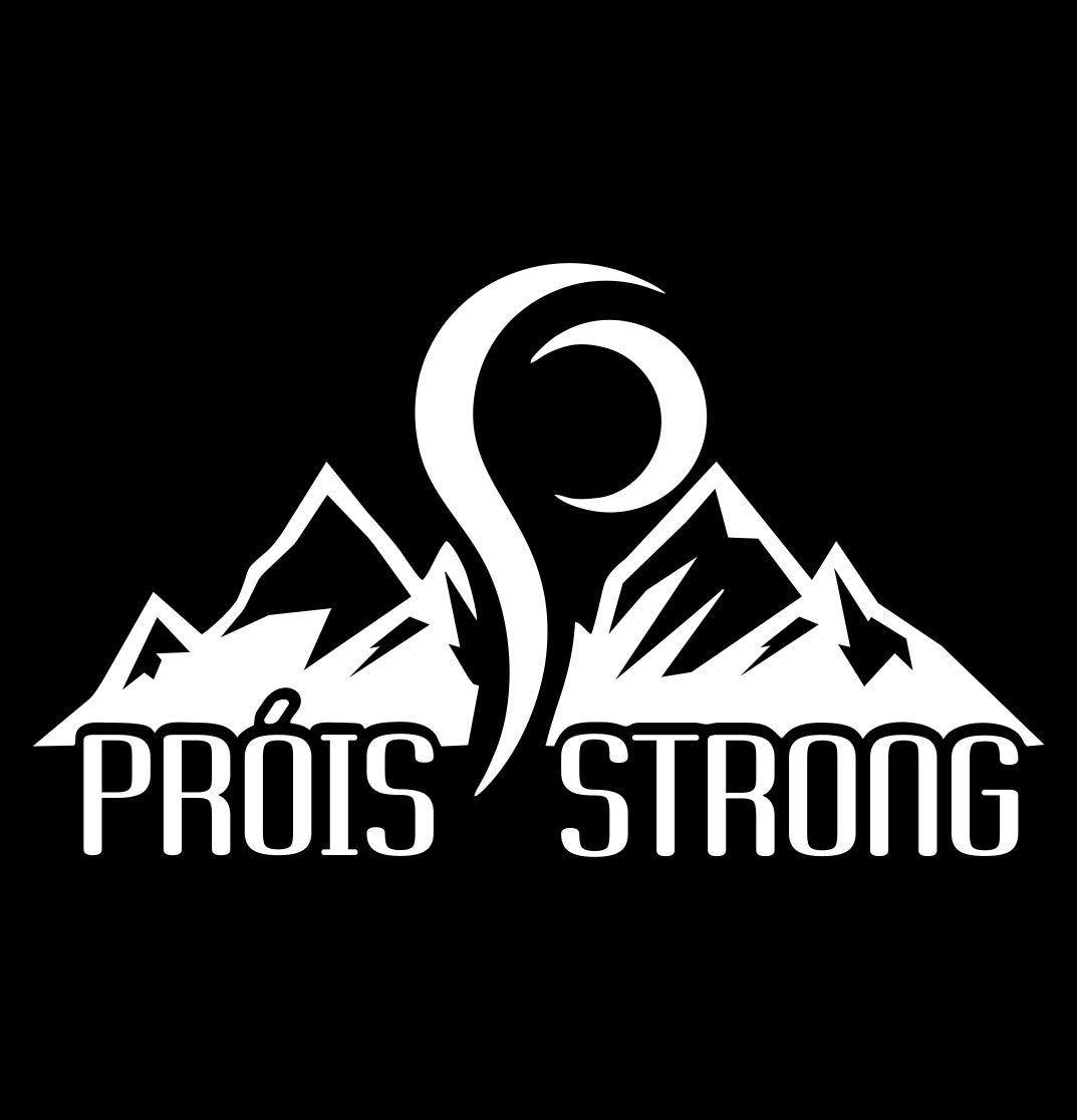 Prois Strong decal, sticker, fishing hunting sticker, car decal