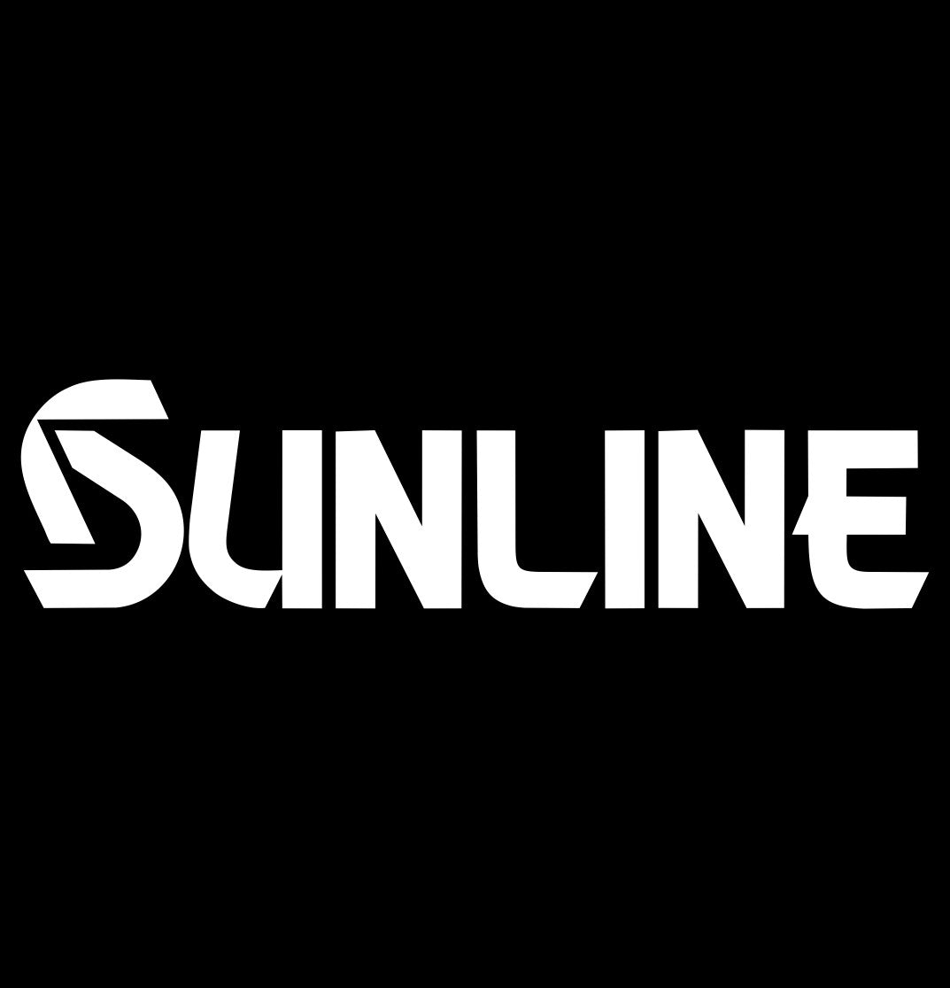 Sunline decal, sticker, hunting fishing decal, car sticker