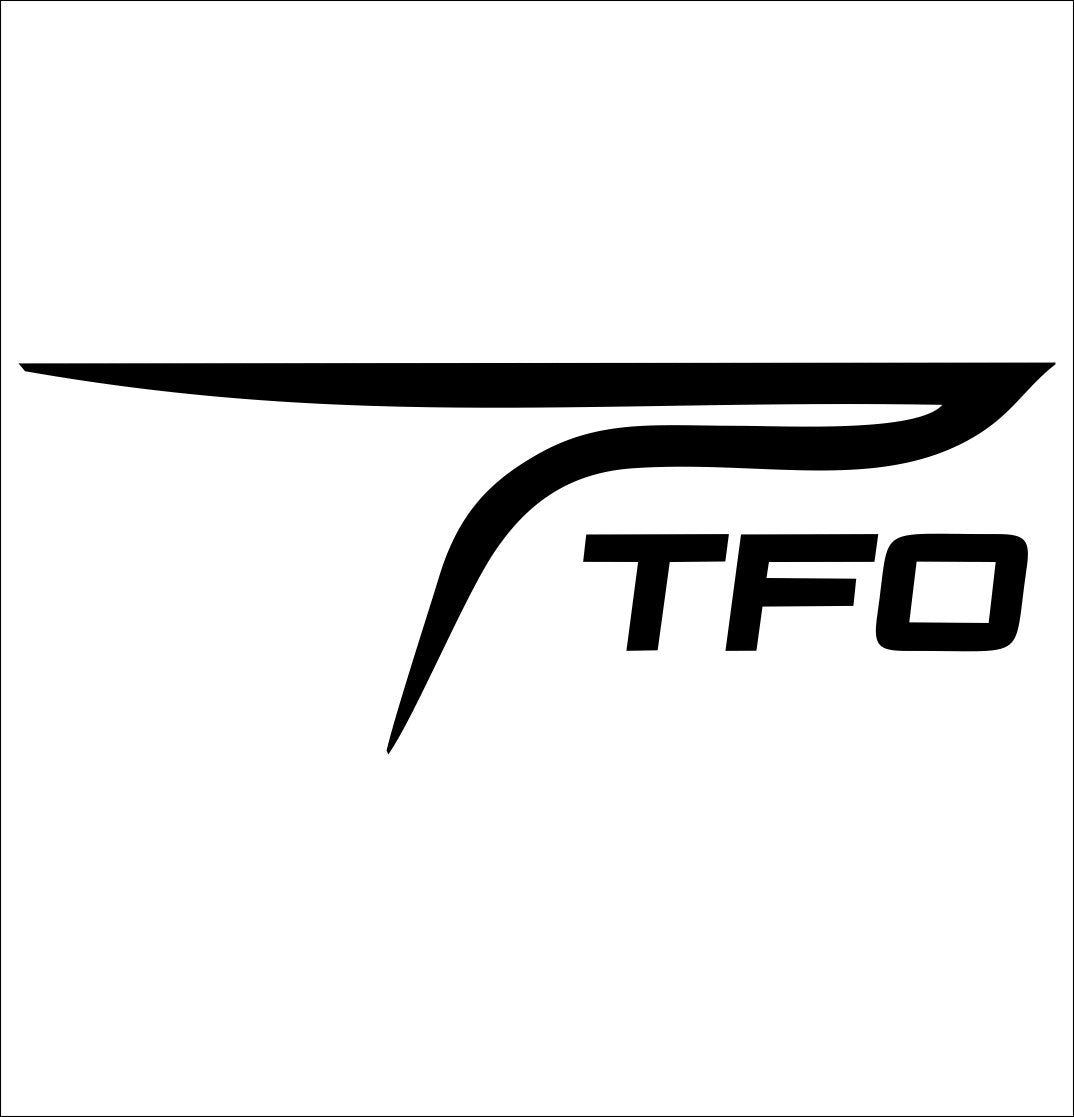 Temple Fork Outfitters decal, sticker, fishing hunting sticker, car decal
