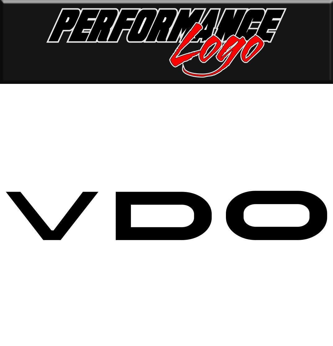 VDO decal, performance decal, sticker