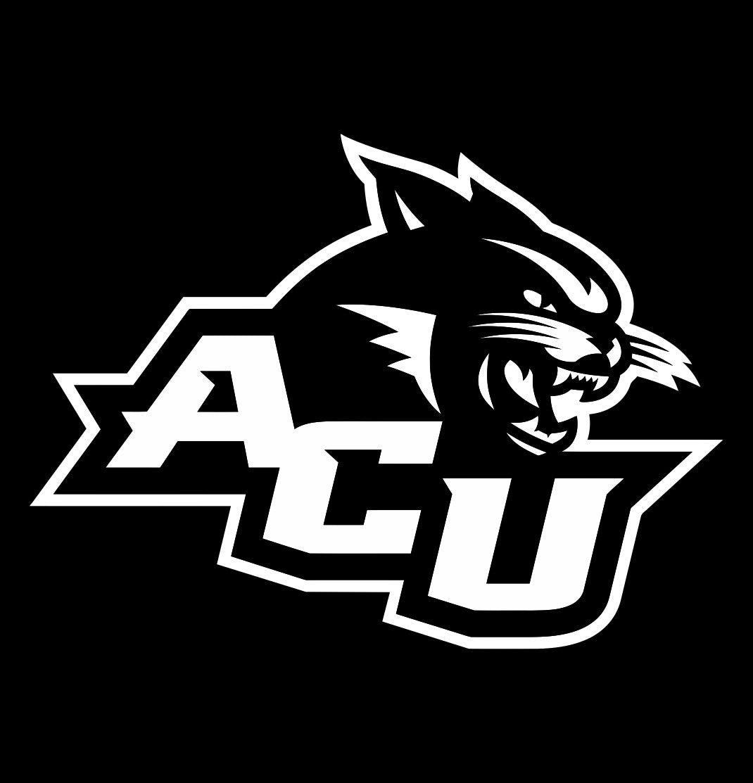 Abilene Christian Wildcats decal, car decal sticker, college football