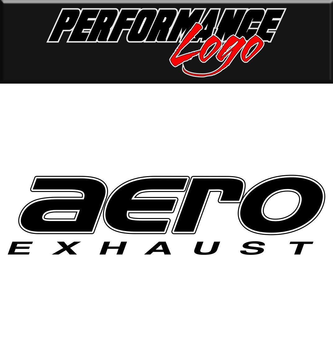 aero exhaust DECAL performance car decal sticker