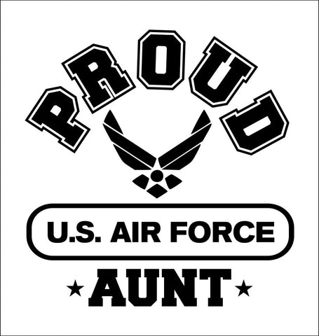 Proud US Airforce Aunt decal