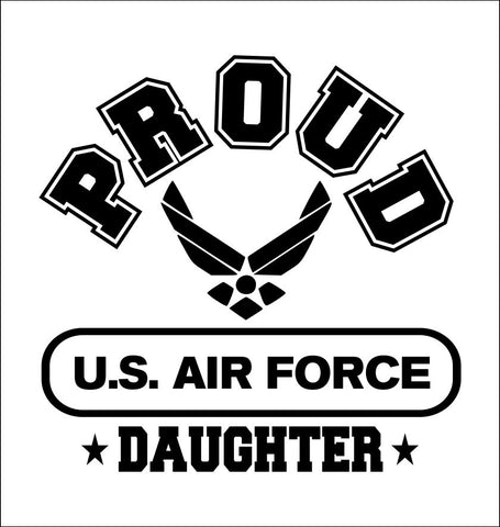 Proud US Airforce Daughter decal
