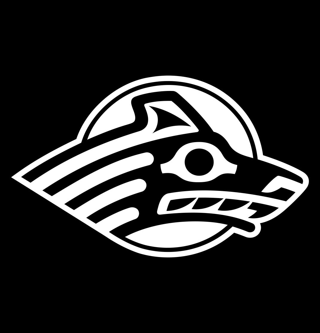 Alaska Seawolves decal, car decal sticker, college football