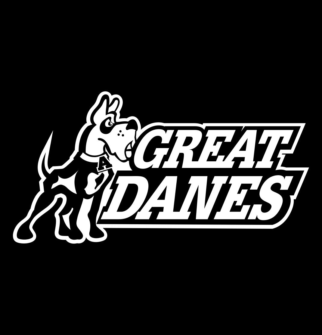 Albany Great Danes decal, car decal sticker, college football