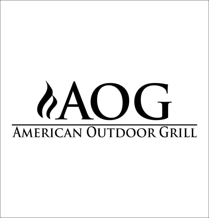 American Outdoor Grill decal, barbecue decal smoker decals, car decal, sticker