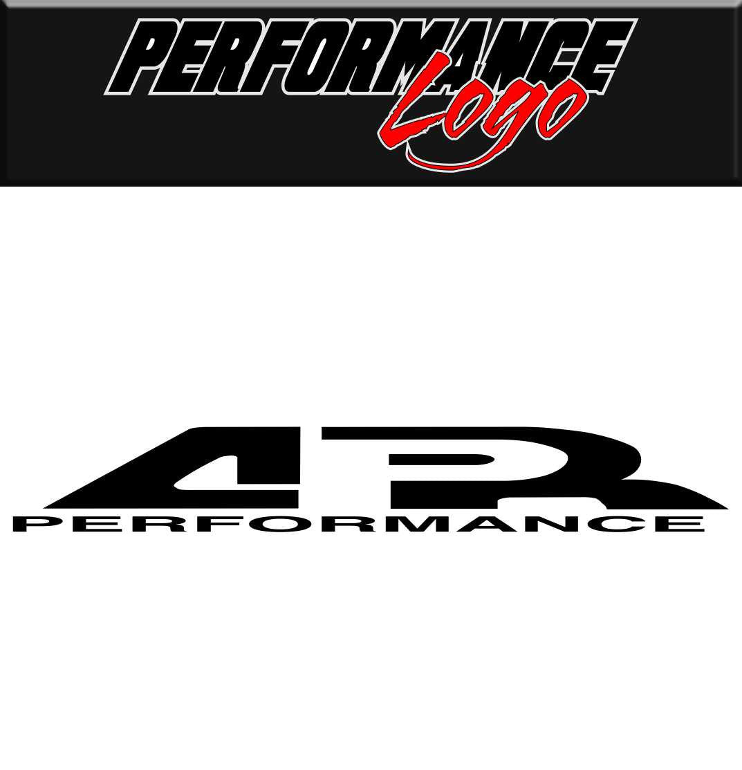 AR Performance decal performance car decal sticker