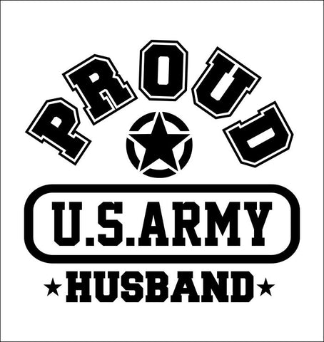 Proud US Army Husband decal