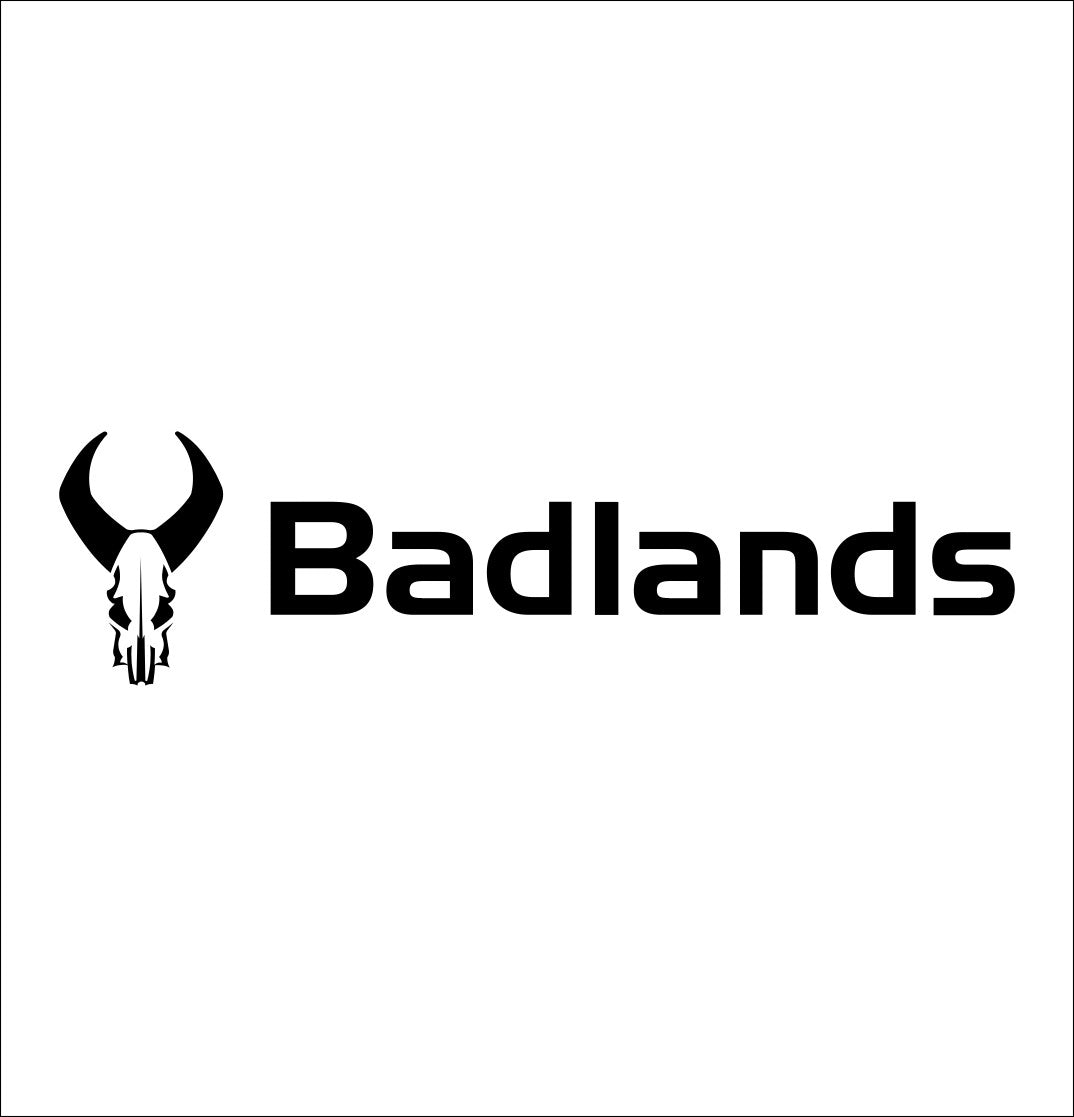 Badlands Packs decal, sticker, car decal