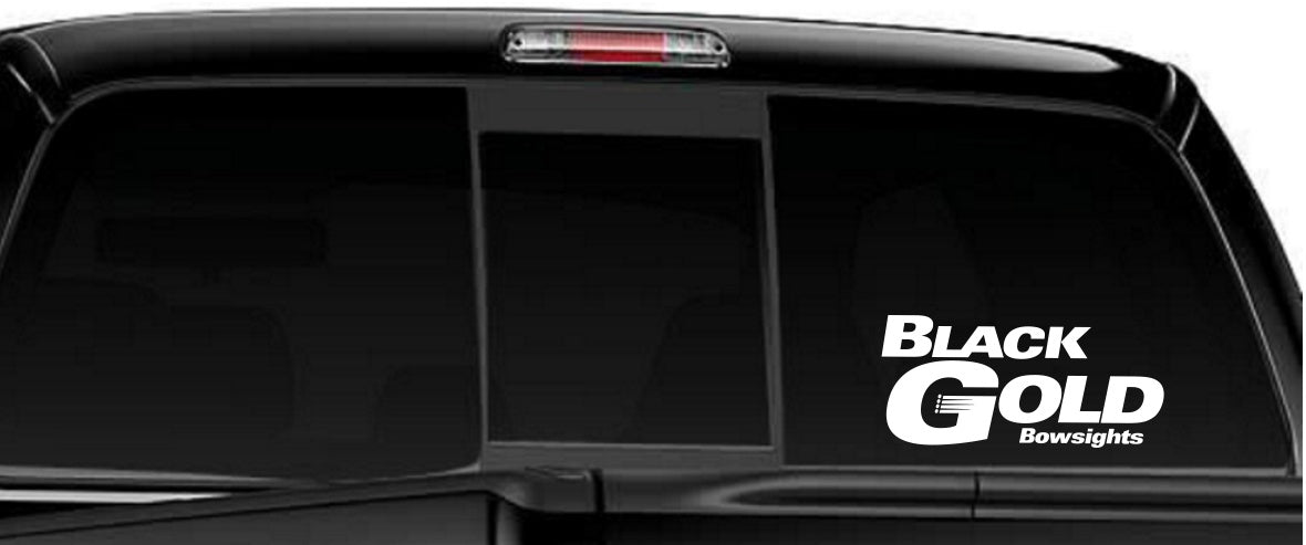 Black Gold Bowsights decal, car decal sticker