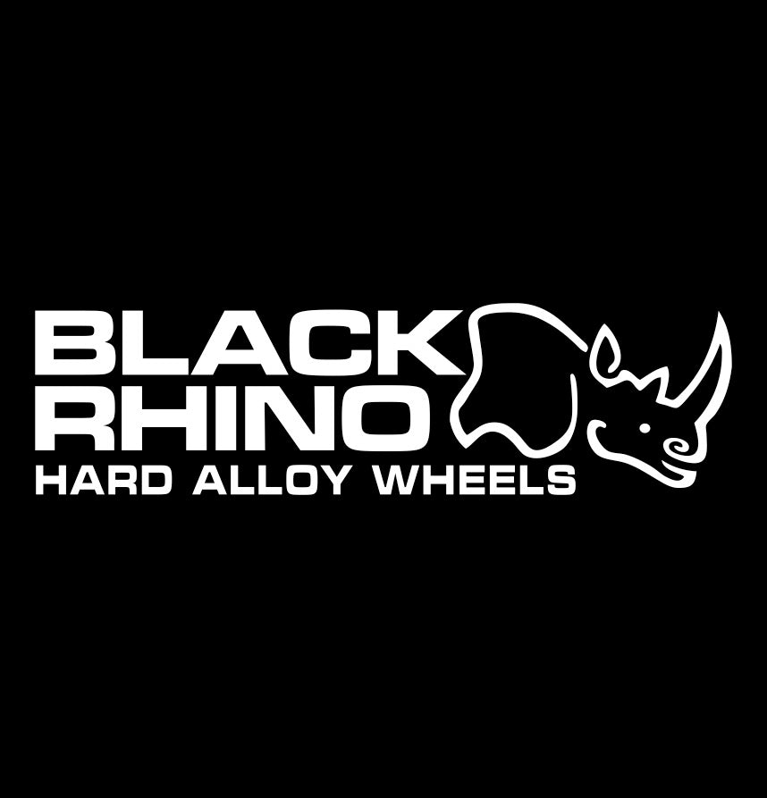 Black Rhino Wheels decal, performance car decal sticker