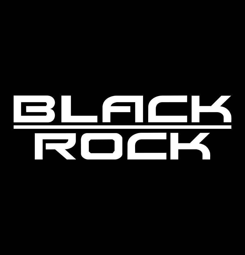 Black Rock Wheels decal, performance car decal sticker