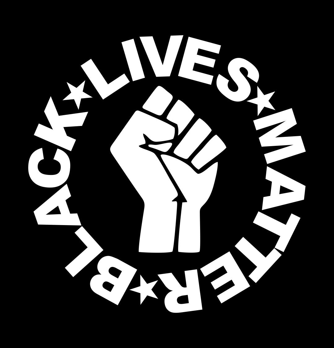 Black Lives Matter decal, BLM decal, car decal sticker