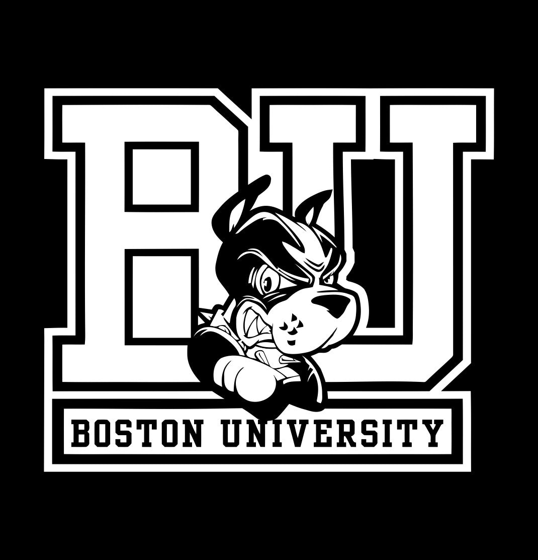 Boston University Terriers decal, car decal sticker, college football