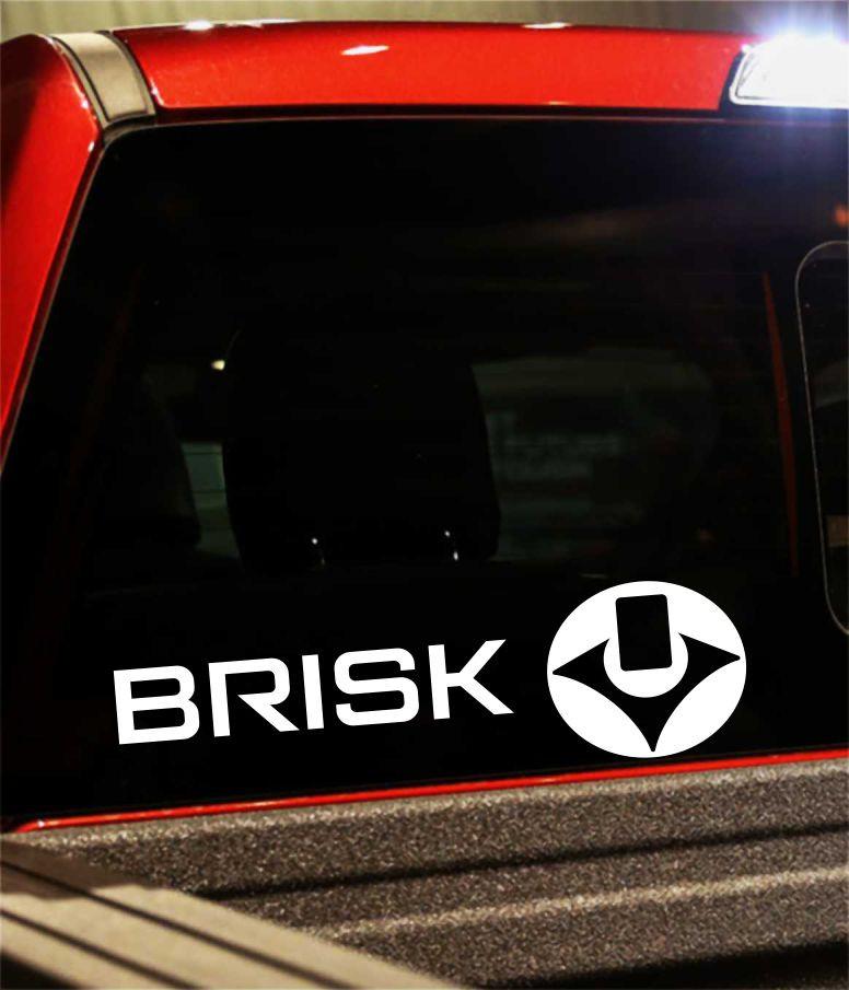 brisk performance logo decal - North 49 Decals