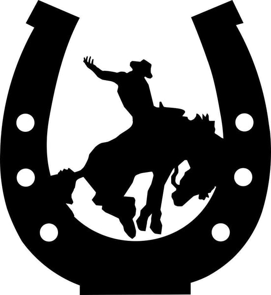 bronc rider country & western decal - North 49 Decals