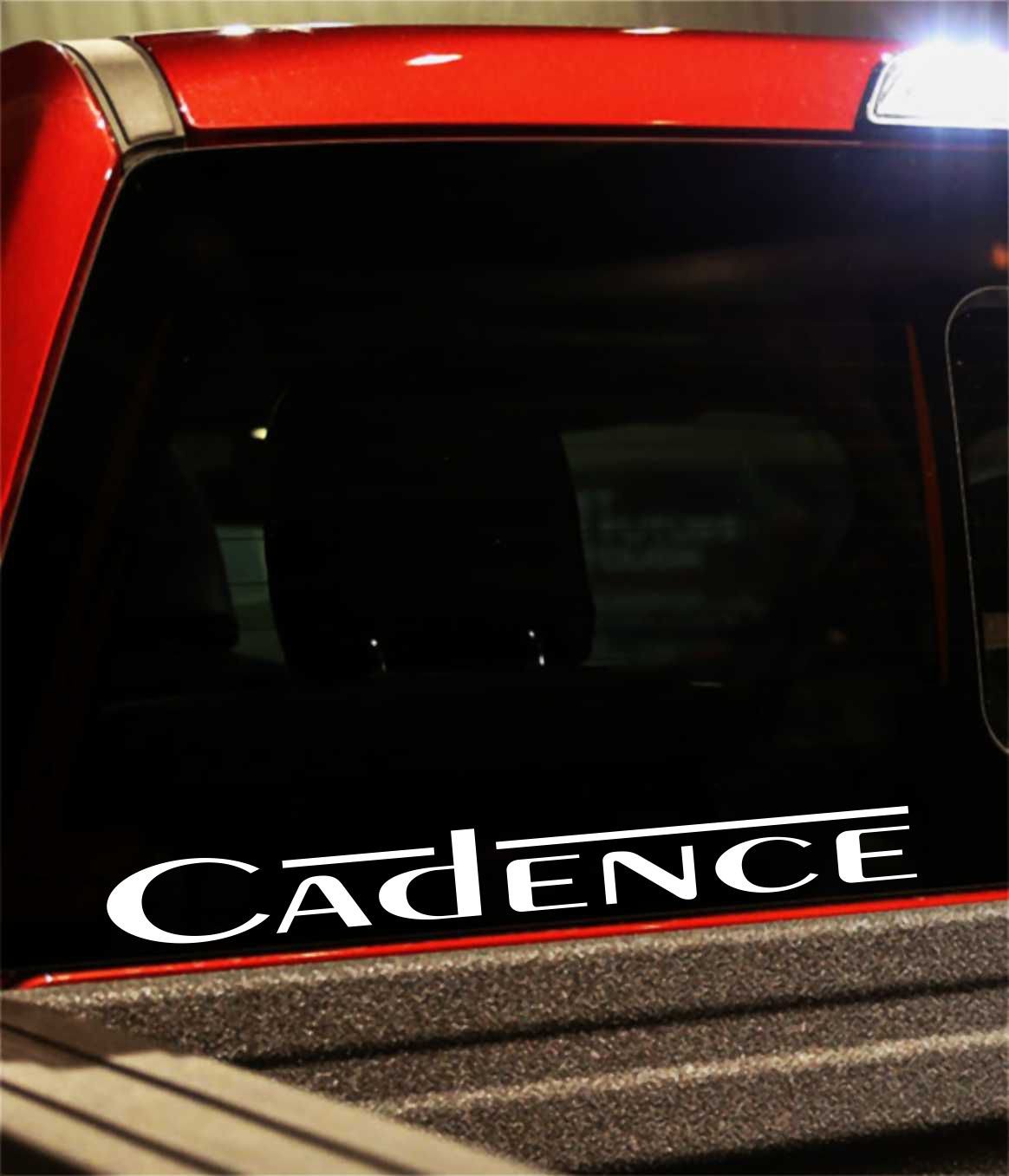 Cadence decal, sticker, audio decal