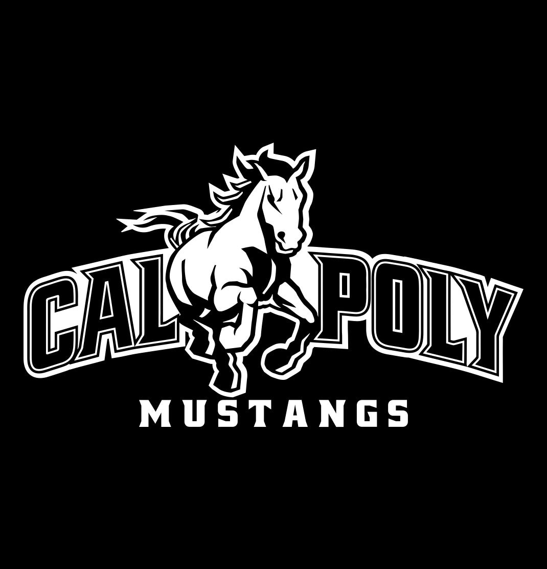 Cal Poly Mustangs decal, car decal sticker, college football
