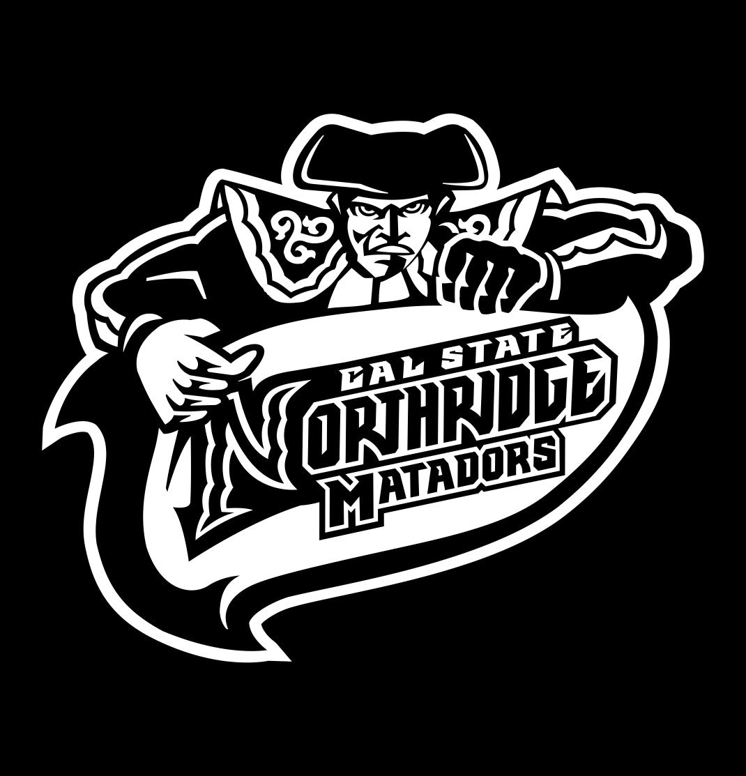Cal State Matadors decal, car decal sticker, college football