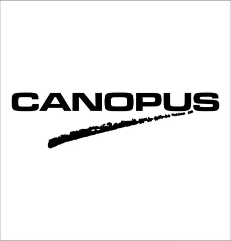Canopus Drums decal, music instrument decal, car decal sticker