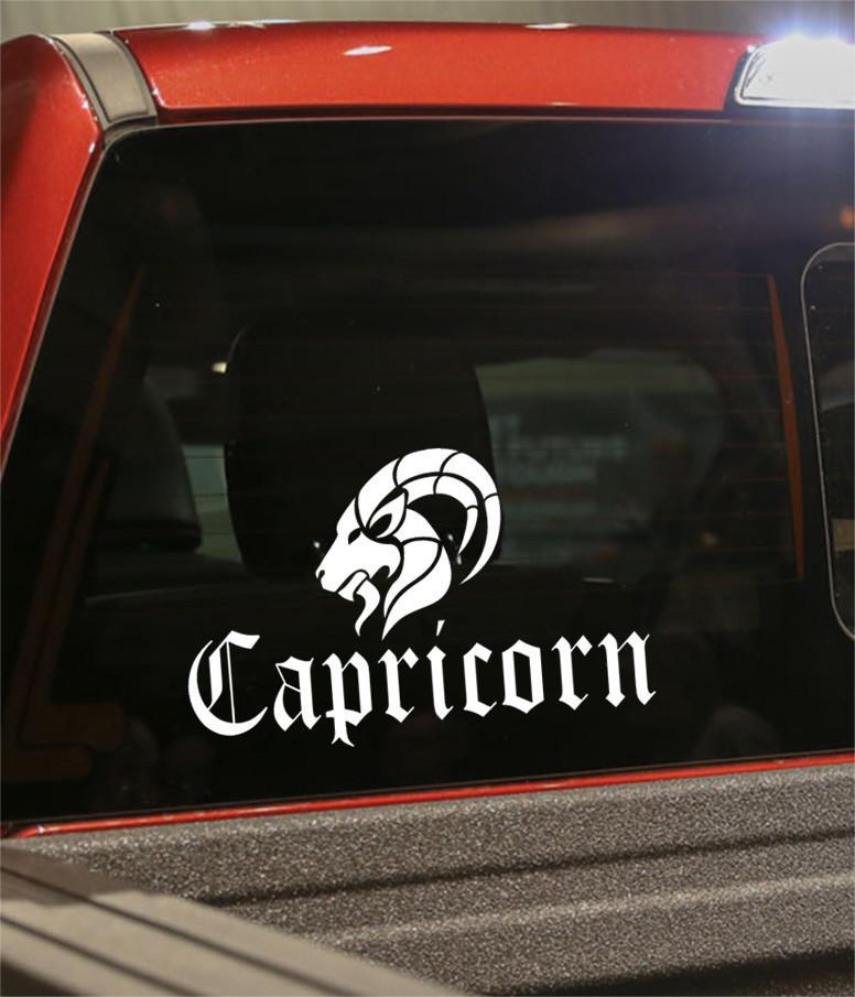 capricorn 1 zodiac decal - North 49 Decals