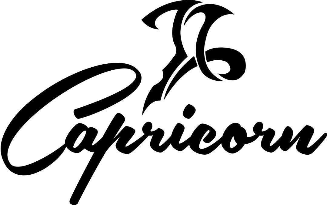 capricorn 2 zodiac decal - North 49 Decals