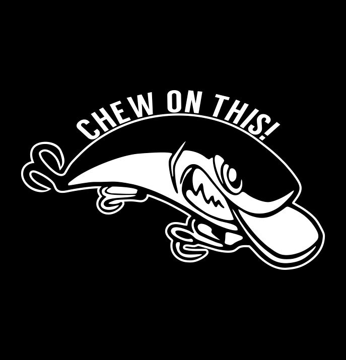 chew on this fishing decal