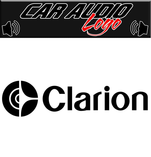 Clarion decal, sticker, audio decal