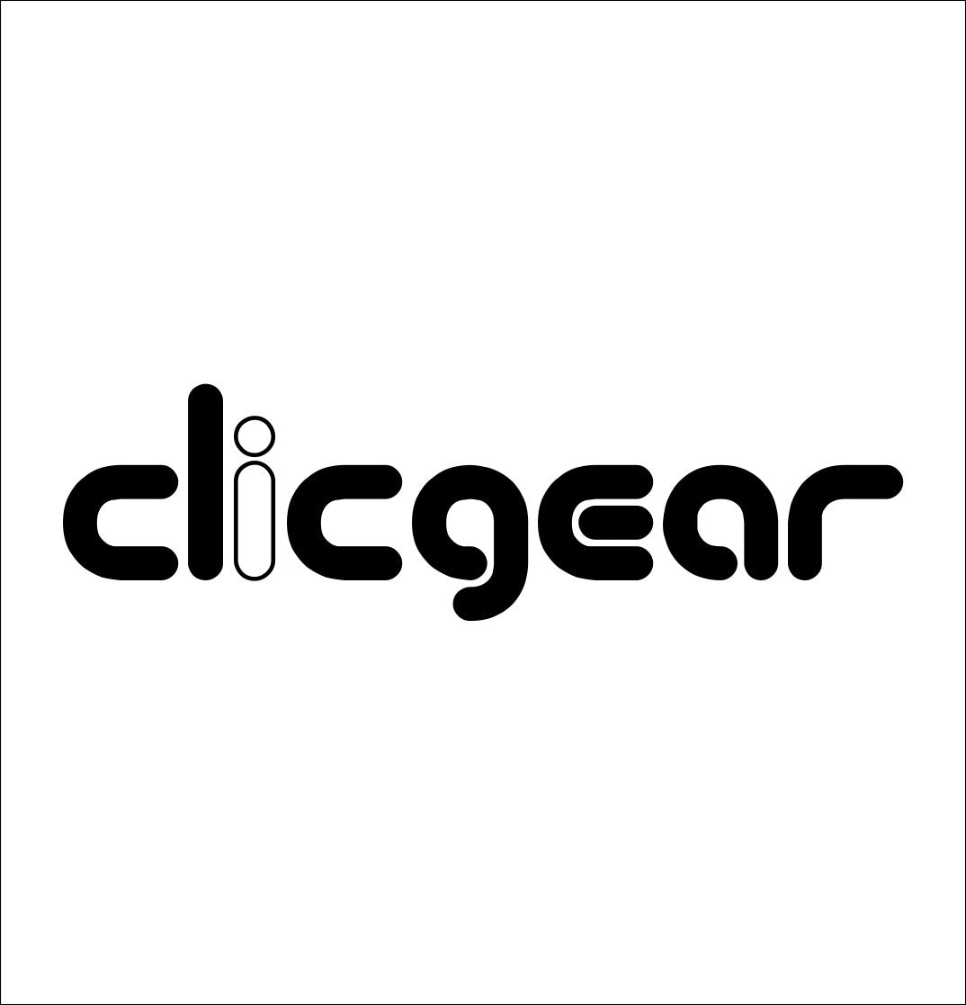 Clicgear decal, golf decal, car decal sticker