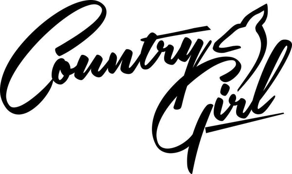 Country girl country & western decal - North 49 Decals
