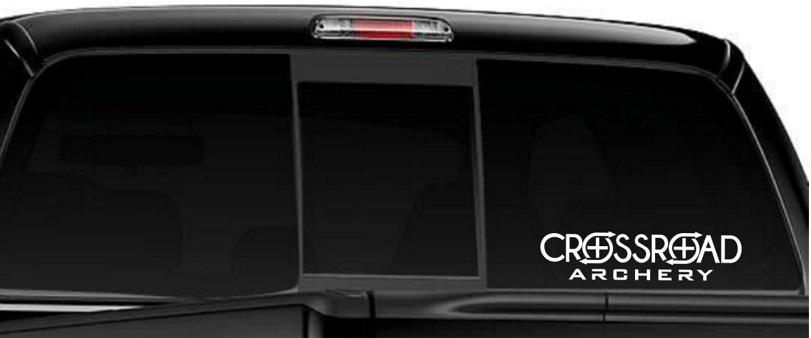 crossroad archery decal, car decal sticker
