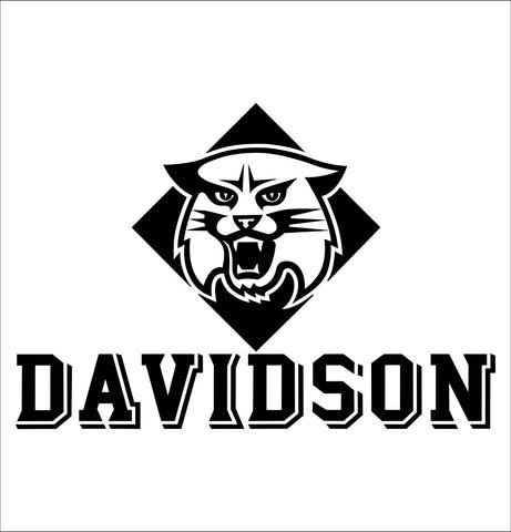 Davidson Wildcats decal, car decal sticker, college football