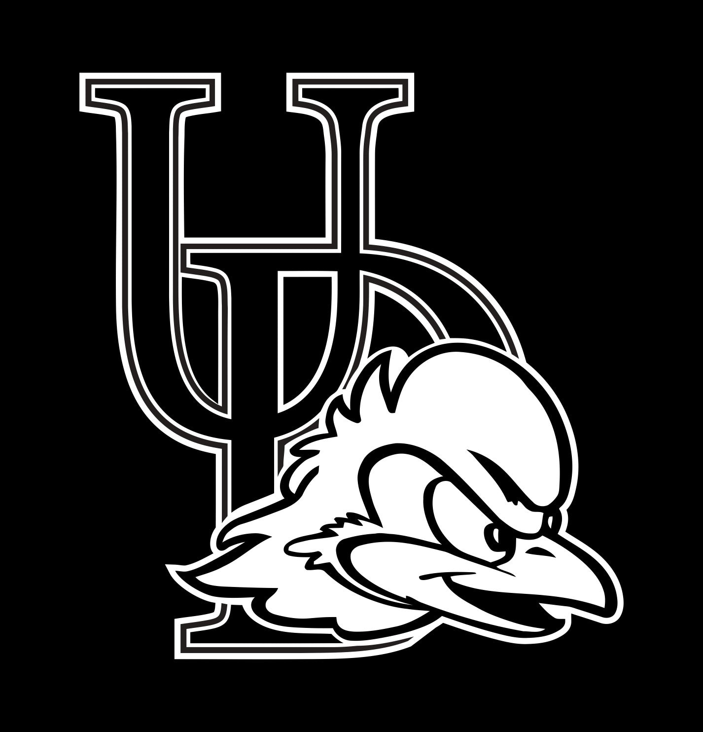 Delaware Blue Hens decal, car decal sticker, college football