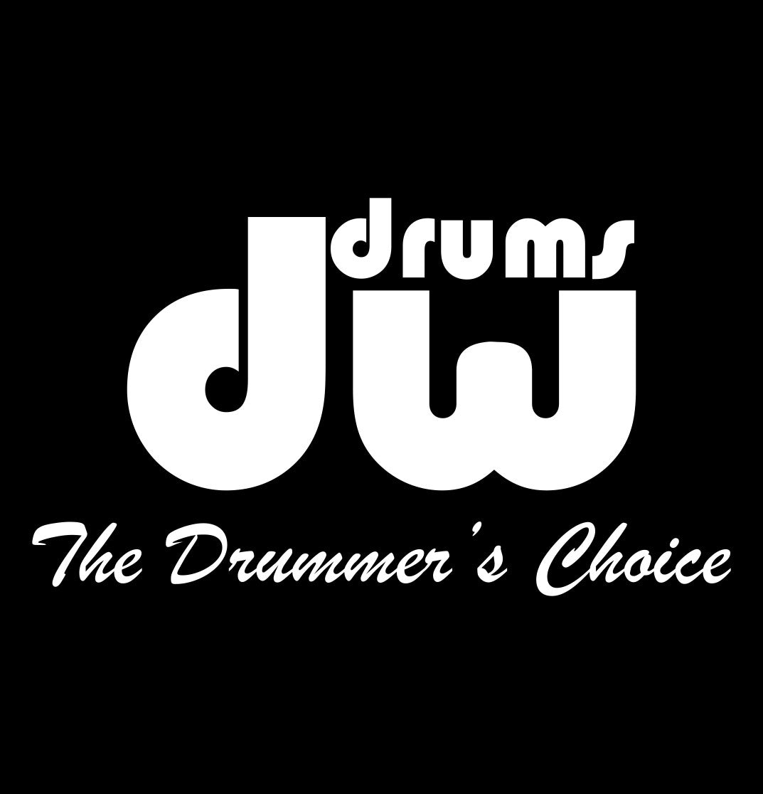 Drum Workshop decal, music instrument decal, car decal sticker