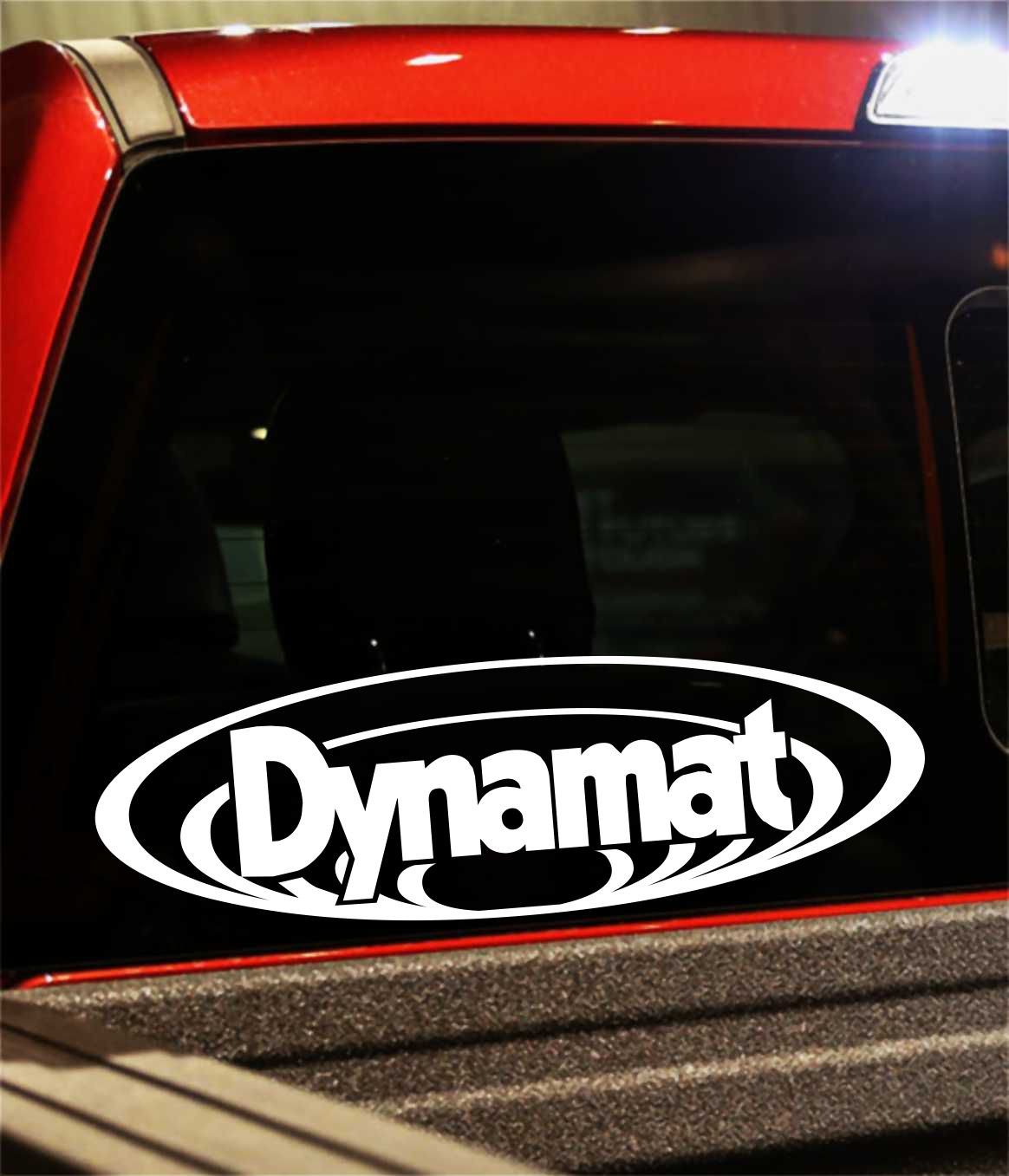 Dynamat decal, sticker, audio decal