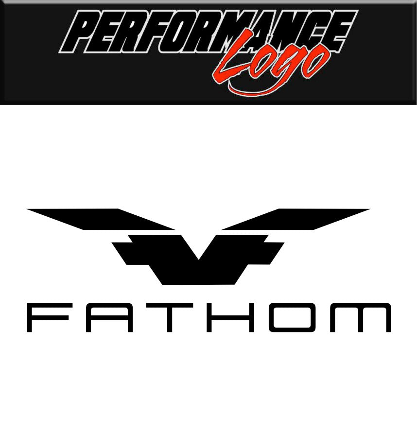 Fathom Wheels decal, performance car decal sticker