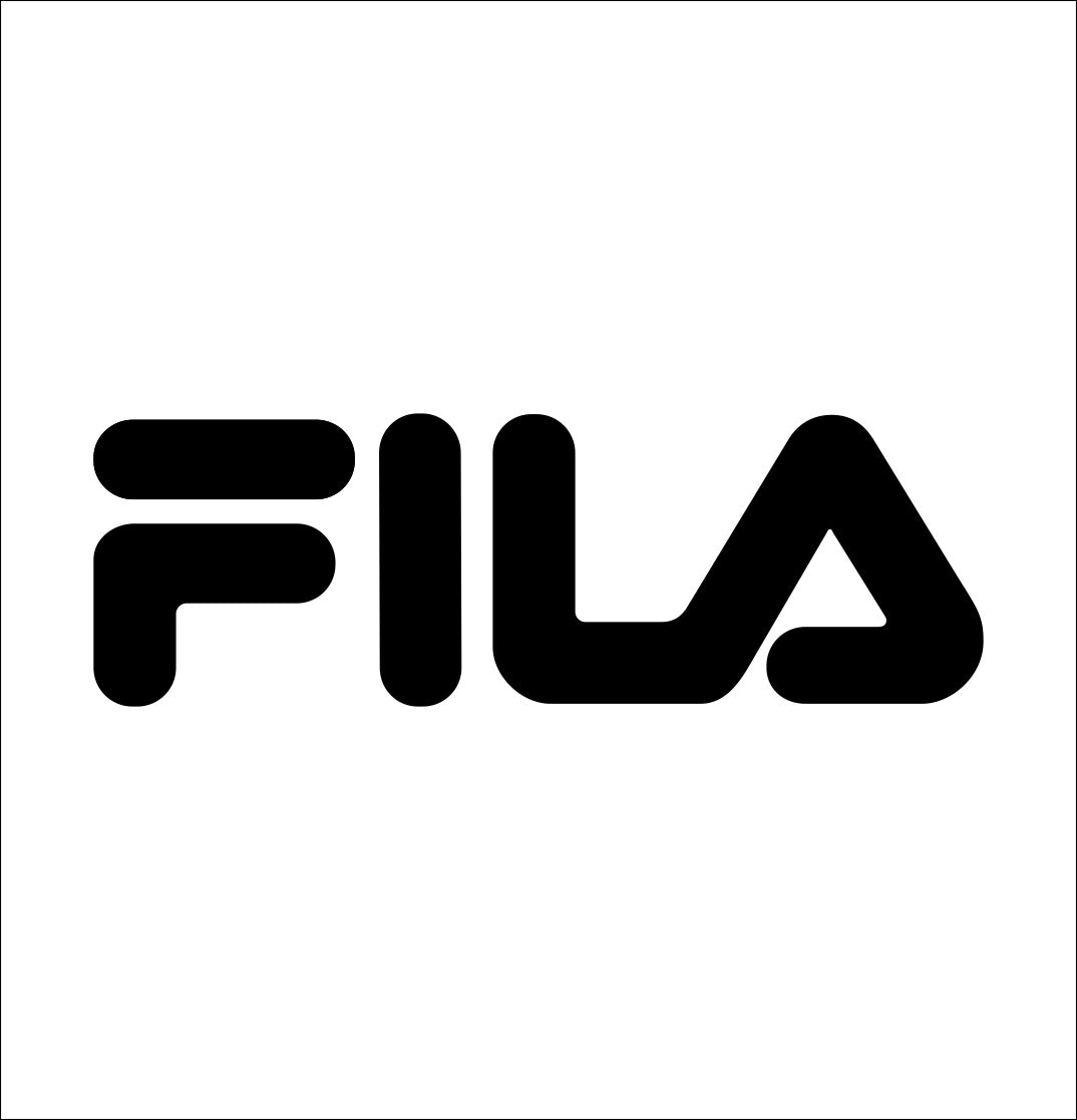 fila decal, car decal sticker