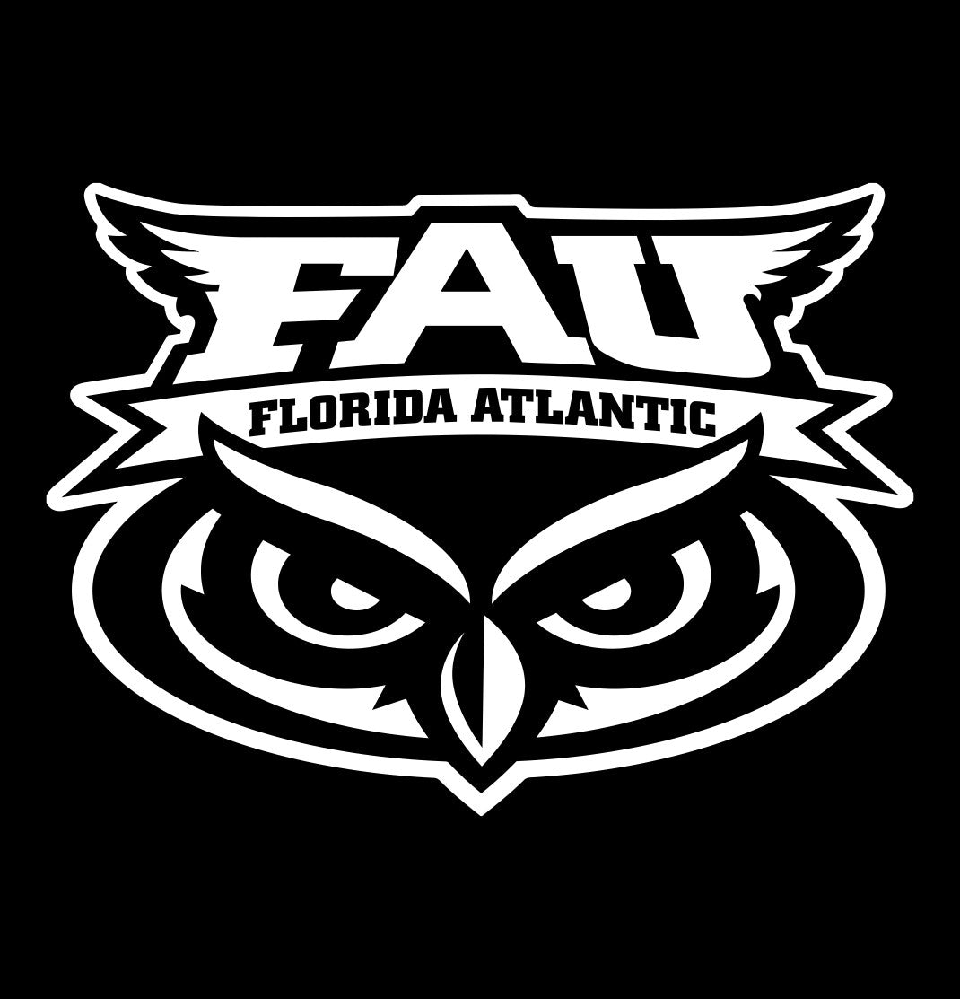 Florida Atlantic Owls decal, car decal sticker, college football