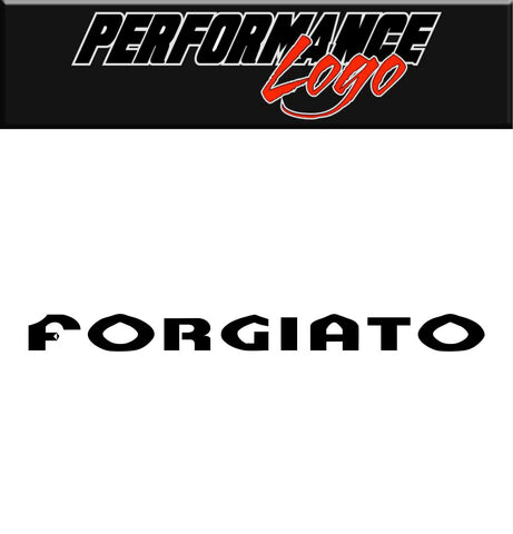 Forgiato decal, performance car decal sticker