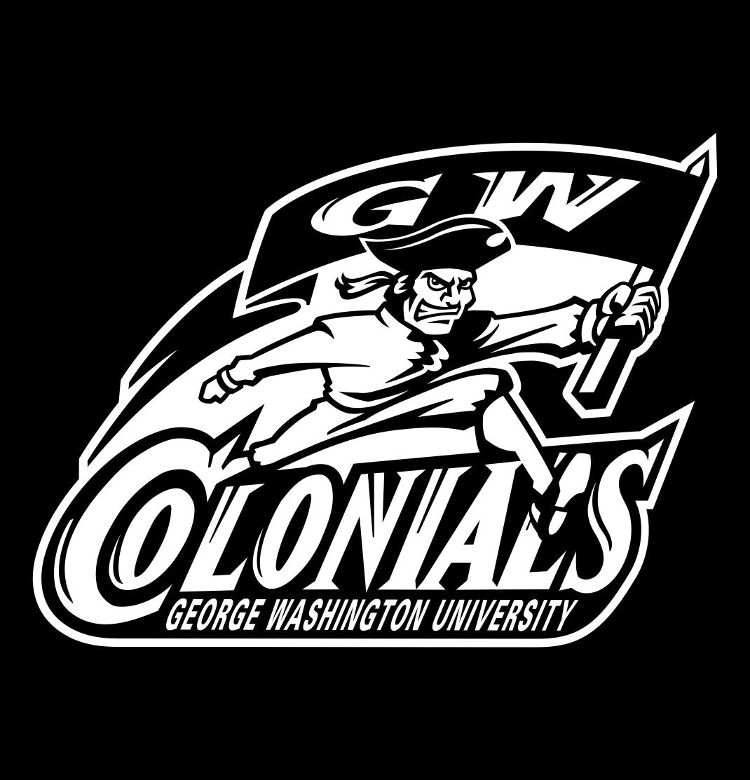 George Washington Colonials decal, car decal sticker, college football