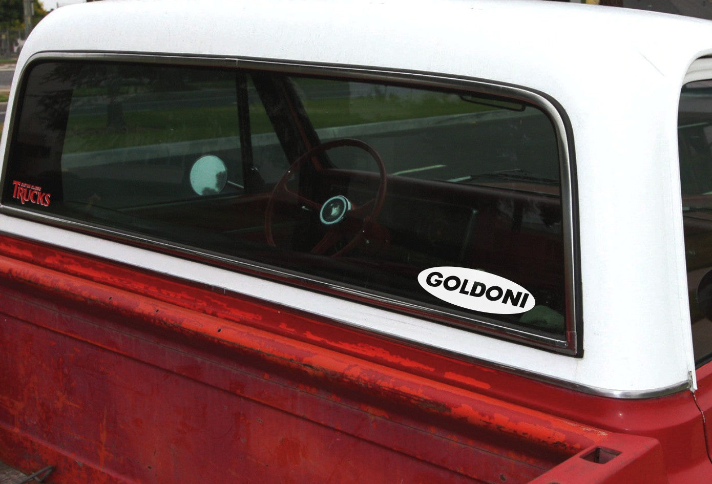 Goldoni decal, farm decal, car decal sticker