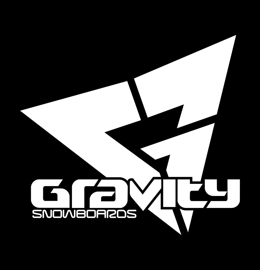 Gravity Snowboards decal, ski snowboard decal, car decal sticker