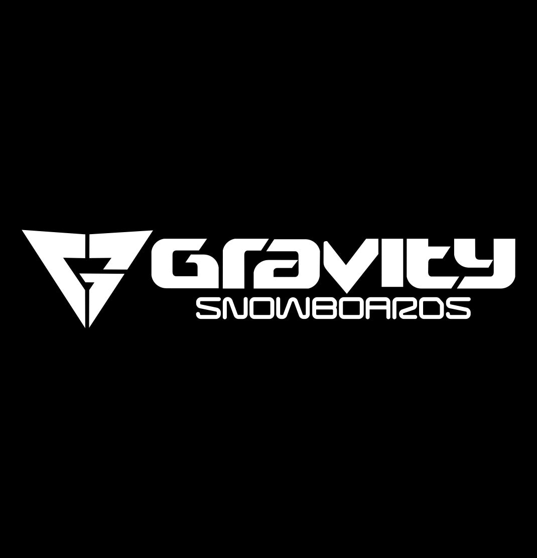 Gravity Snowboards decal, ski snowboard decal, car decal sticker