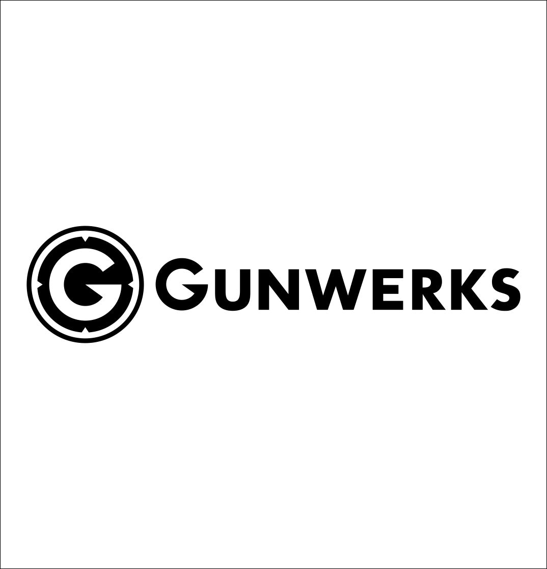 gunwerks decal, car decal, sticker