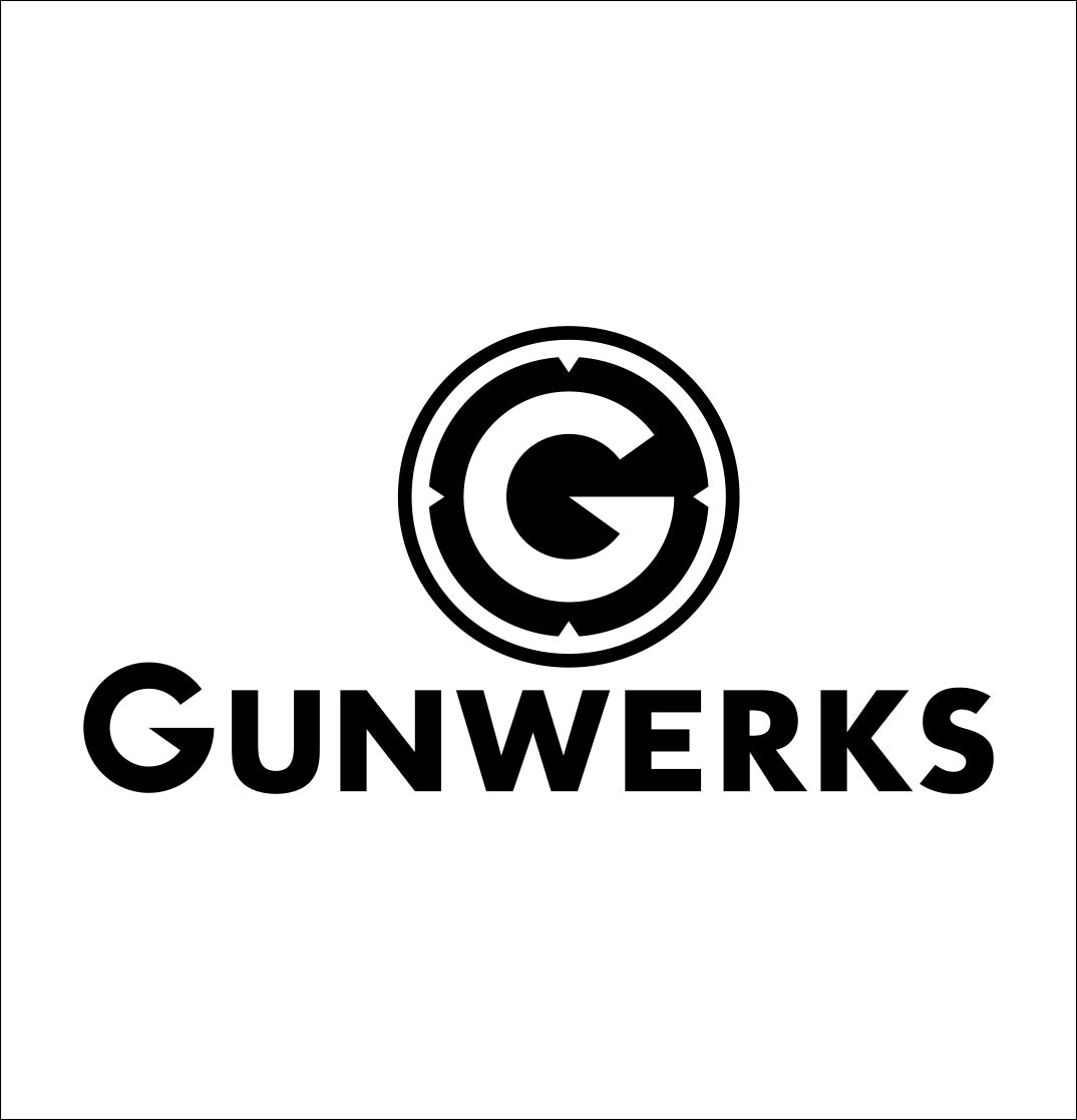 gunwerks decal, car decal, sticker