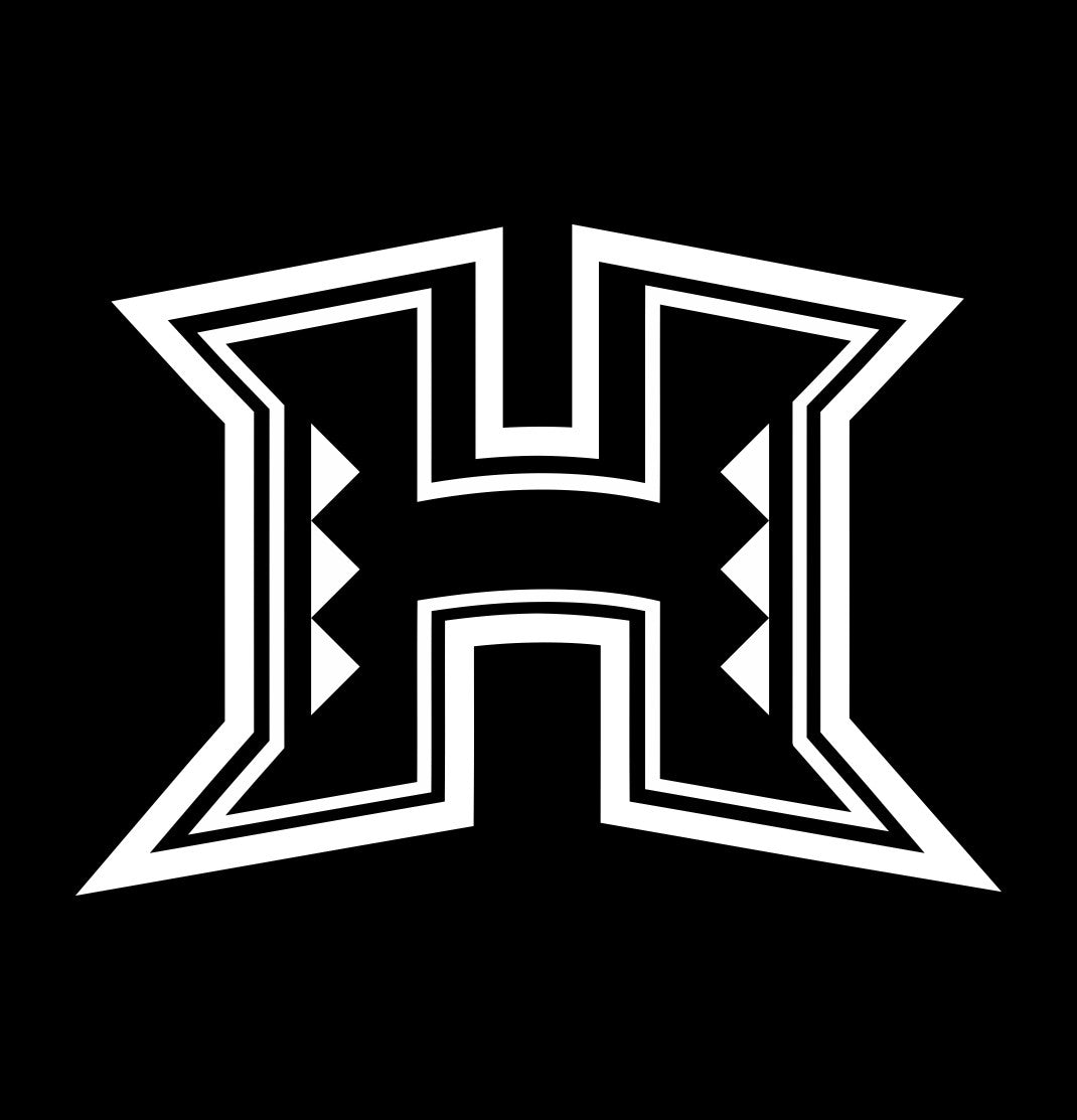 Hawaii Warriors decal, car decal sticker, college football