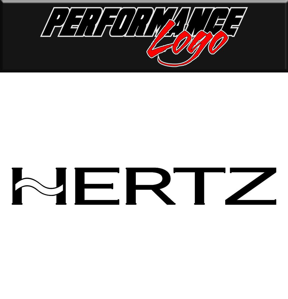 Hertz decal performance decal sticker