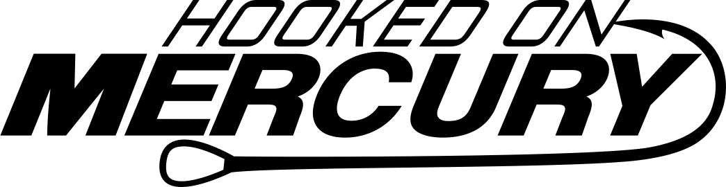 hooked on mercury decal - North 49 Decals